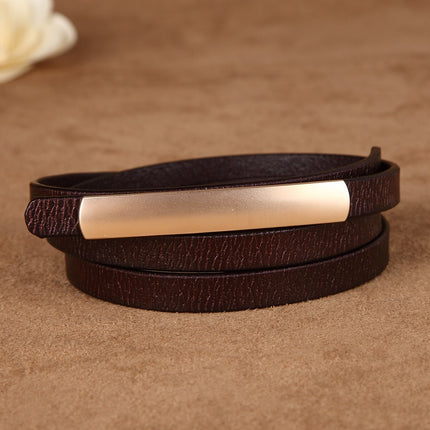 Women's Slim Leather Belt - Wnkrs