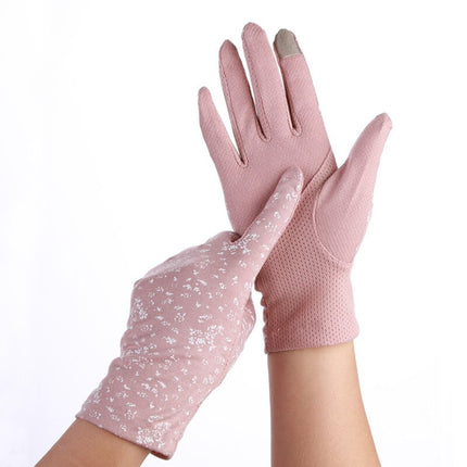 Women's Elegant Polka Dot Patterned Gloves - Wnkrs