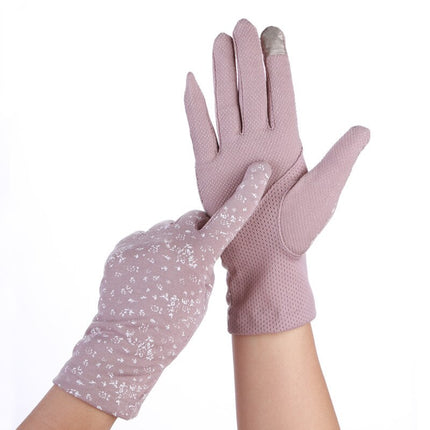 Women's Elegant Polka Dot Patterned Gloves - Wnkrs