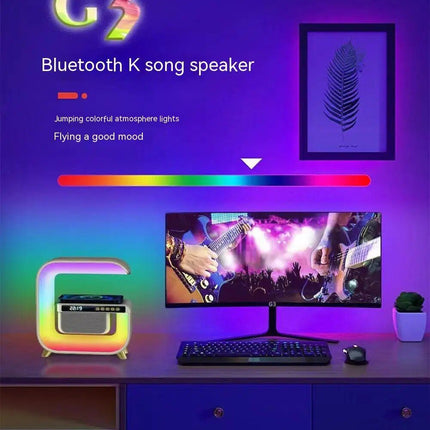 Wireless Charging Bluetooth Speaker with Alarm Clock & RGB Lighting - Wnkrs