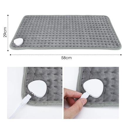 Almohadilla térmica eléctrica para abdomen, espalda y cintura: calor multifuncional para aliviar el frío en invierno