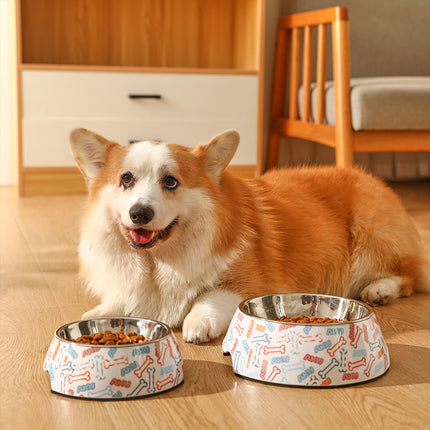 Gamelle anti-basculement en acier inoxydable pour aliments et eau pour animaux de compagnie