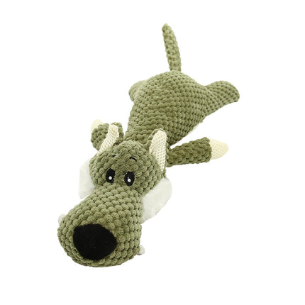 Juguete masticable de peluche para cachorros con sonido chirriante