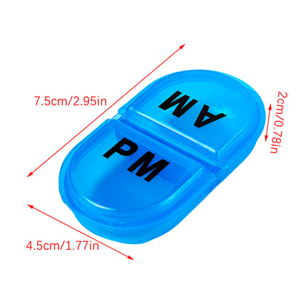 Pastillero compacto con divisor para tabletas