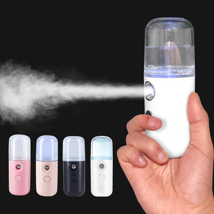 Mini vaporisateur de brume faciale nano - Humidificateur et hydratant rechargeable par USB