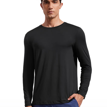 Camiseta de entrenamiento ligera de manga larga para hombre - Camisetas deportivas para correr y gimnasio