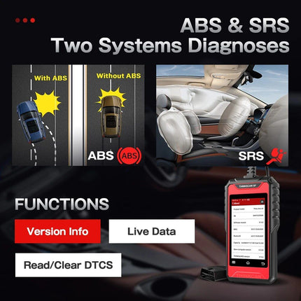 Professional OBD2 Car Diagnostic Scanner with ABS, SRS, EPB, Oil Reset - Wnkrs