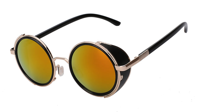 Retro Round Metal Sunglasses - Wnkrs