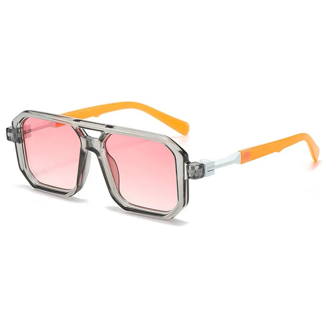 Lunettes de soleil aviateur carrées rétro