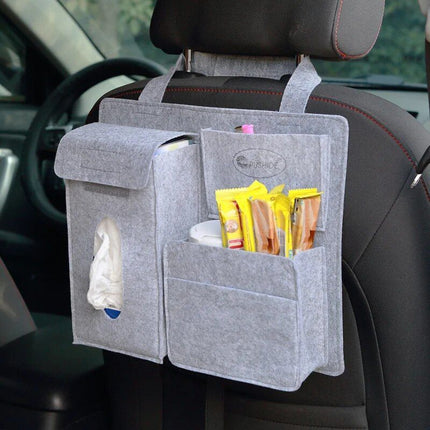 Multi-Function Felt Car Seat Back Organizer - Wnkrs