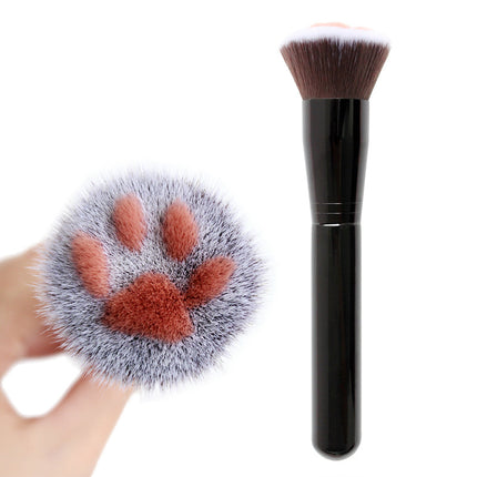 Pinceles de maquillaje con forma de pata de gato: herramientas de belleza lindas y versátiles