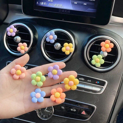 Colorful Flower Perfume Clip, Car Air Vent Decoration - Wnkrs