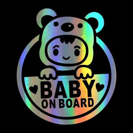 Reflective 'Baby on Board' Vinyl Car Decal - Wnkrs