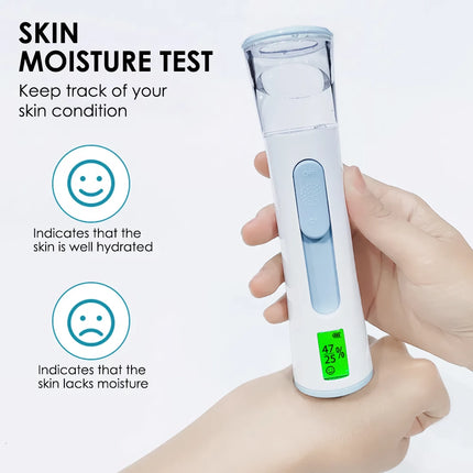 Vaporisateur et hydratant portable pour le visage Nano Mist avec testeur de peau