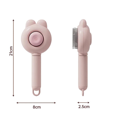 Brosse de toilettage autonettoyante pour chats et chiens