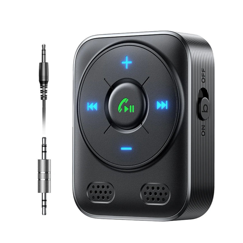 Bluetooth 5.4 AUX Receiver with Dual Microphones