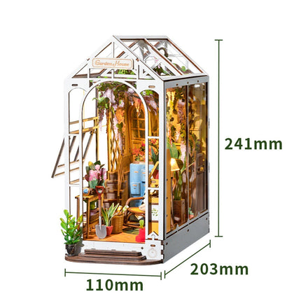 DIY 3D Book Nook Gardenhouse Puzzle with Lights - Wnkrs