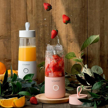 350ml Portable Blender Juicer Electric USB Rechargeable Mixer Smoothie Slushy Cup Fresh Juice Blender Bottle USB Charging Kitchen Gadgets - Wnkrs