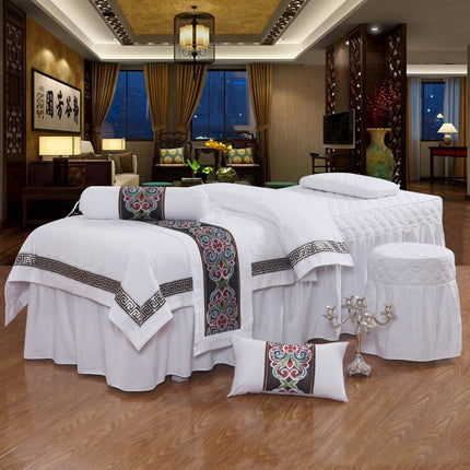 Four-piece high-end pure color beauty bedspread - Wnkrs