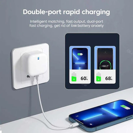 20W USB-C Fast Charger with Quick Charge 3.0 - Universal Adapter for Mobile Phones - Wnkrs