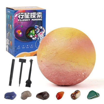 Solar System Gem Mining Kit: Children's Educational Archaeology Toy - Wnkrs