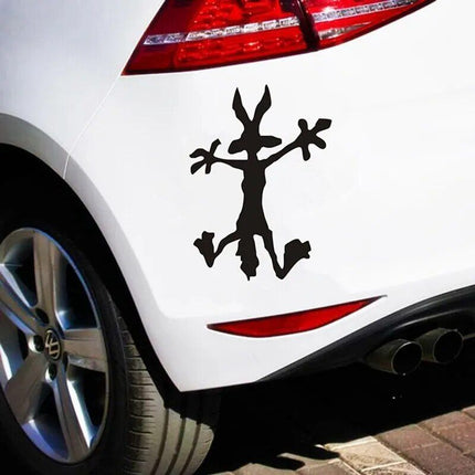 Funny Cartoon Vinyl Car Decal - Exterior Auto Window & Bumper Decoration - Wnkrs