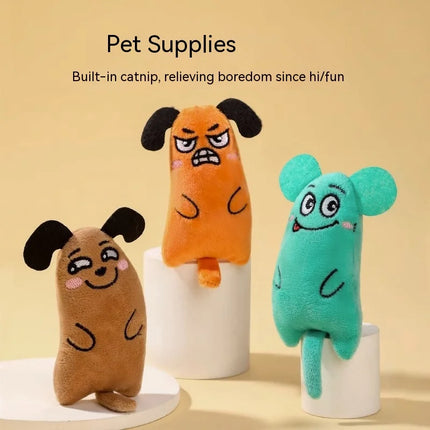 Jouet à mâcher interactif pour chat et chien - Peluche résistante aux morsures pour le nettoyage des dents et le plaisir