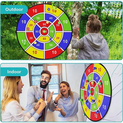 Kids Dart Board with Sticky Balls: Indoor & Outdoor Fun Game - Wnkrs