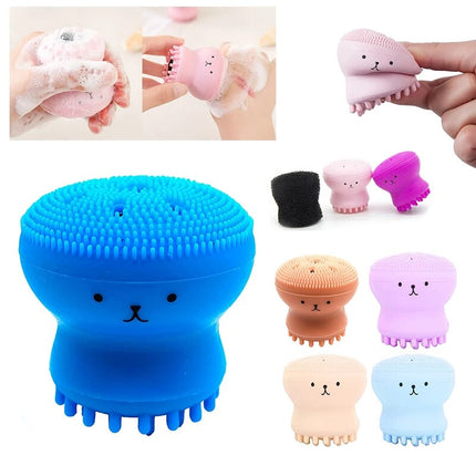 Silicone Octopus Face Cleansing Brush for Exfoliating and Pore Cleaning