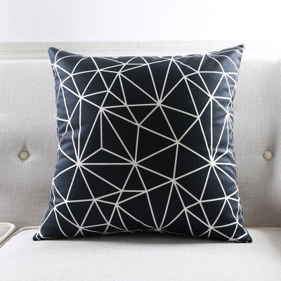 Geometric striped sofa throw pillow - Wnkrs