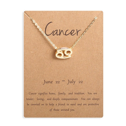 Women's Zodiac Sign Pendant Necklace - Wnkrs