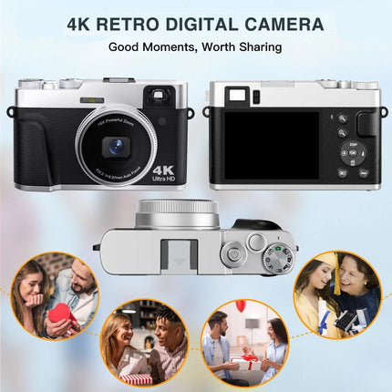 4K Autofocus Vlogging Camera with 48MP