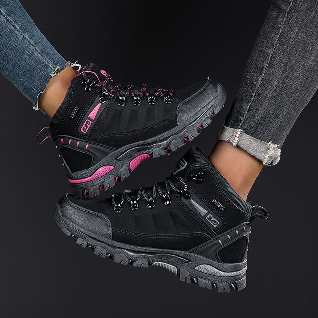 Chaussures d'alpinisme montantes et résistantes à l'usure pour femmes, grande taille