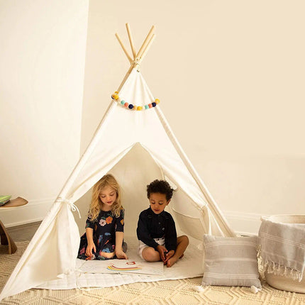 Kids' Canvas Wigwam Tent - Portable Teepee for Boys and Girls - Wnkrs