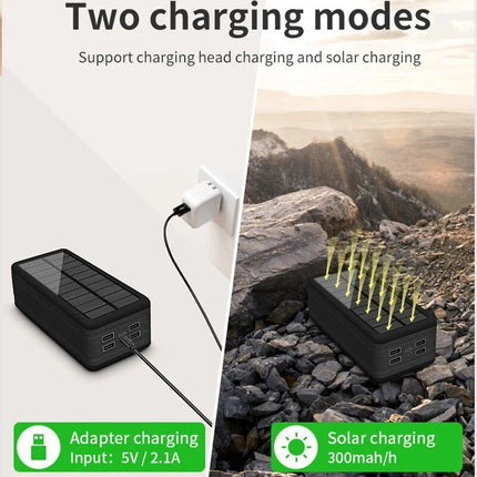 100000mAh Magnetic Wireless Solar Power Bank with Super Fast Charging & 4 USB Ports - Wnkrs