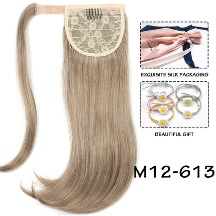 Synthetic Straight Wraparound Ponytail