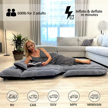 Matelas pneumatique pour voiture amélioré avec pompe électrique