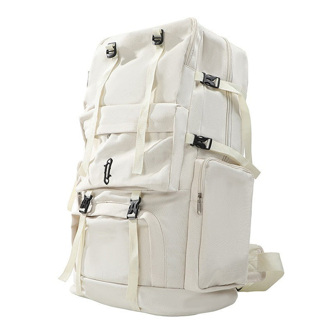 Mochila informal de lona de gran capacidad para hombre, bolso de viaje