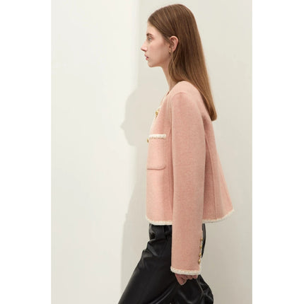 Minimalist Woolen Autumn Coat for Women