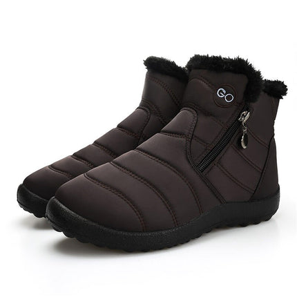 Women's Winter Quilted Fur Boots - Wnkrs