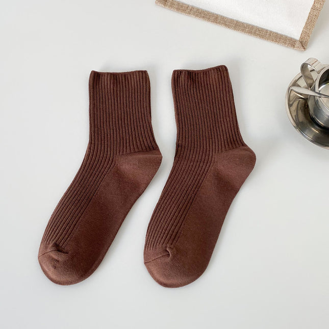 Chaussettes en coton de style rétro japonais