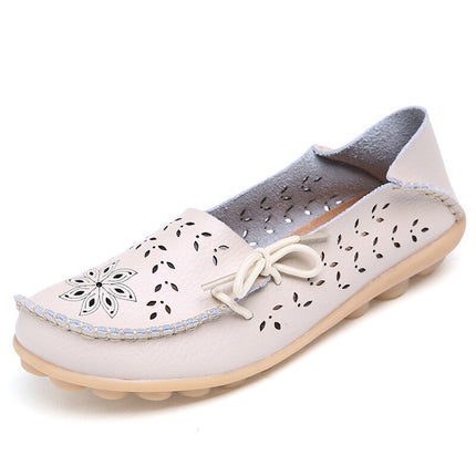 Women’s Casual Summer Breathable Leather Loafers - Wnkrs