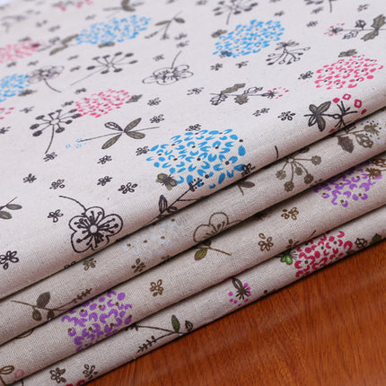 Fresh Kapok Printed Cotton And Hemp Blended Fabric - Wnkrs