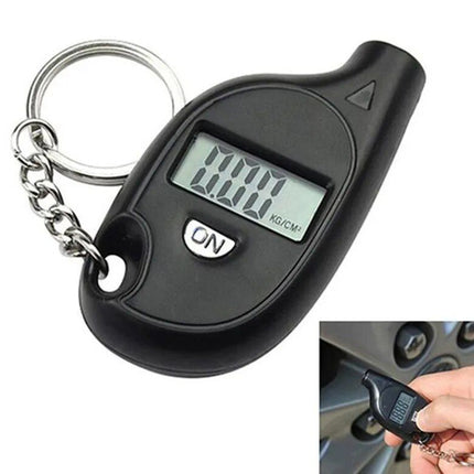 Compact Keychain Digital Tire Pressure Gauge with LCD Display - Wnkrs