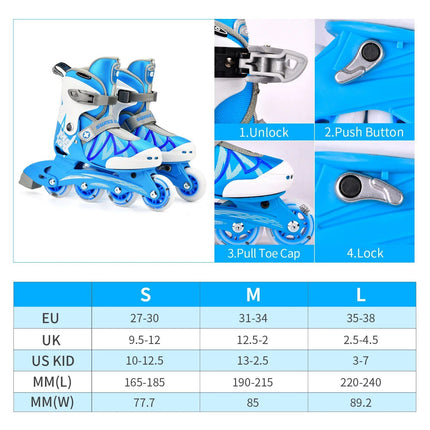 Adjustable Kids Roller Skates - Wnkrs