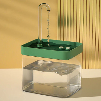 USB-Powered Transparent Pet Water Fountain with Auto Filter - Wnkrs