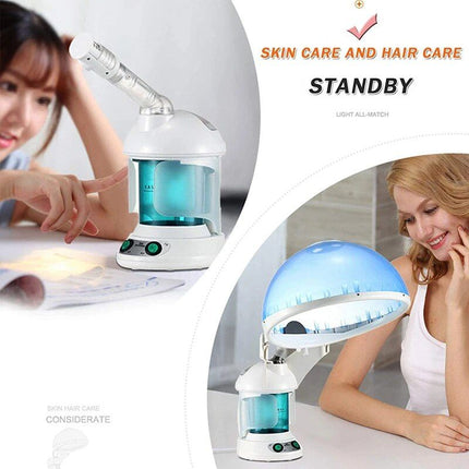 2-in-1 Multifunctional Facial & Hair Steamer with Ozone & Essential Oil Aromatherapy - Wnkrs
