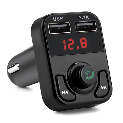 Bluetooth 5.0 Car FM Transmitter with Dual USB PD Charging & LED Backlit MP3 Player - Wnkrs