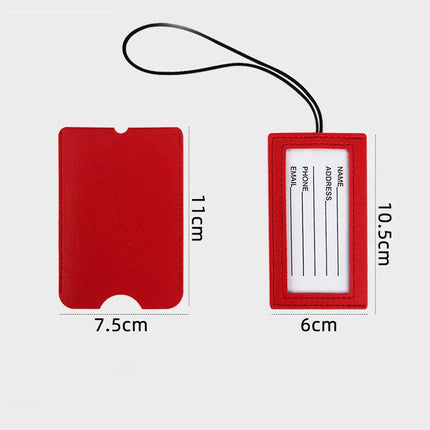 Premium PU Leather Luggage Tags