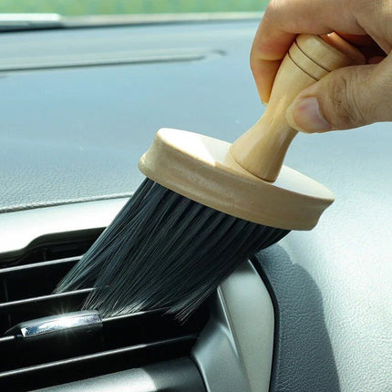 Compact Car Interior Soft Detail Brush for Dashboard & Air Outlets - Wnkrs